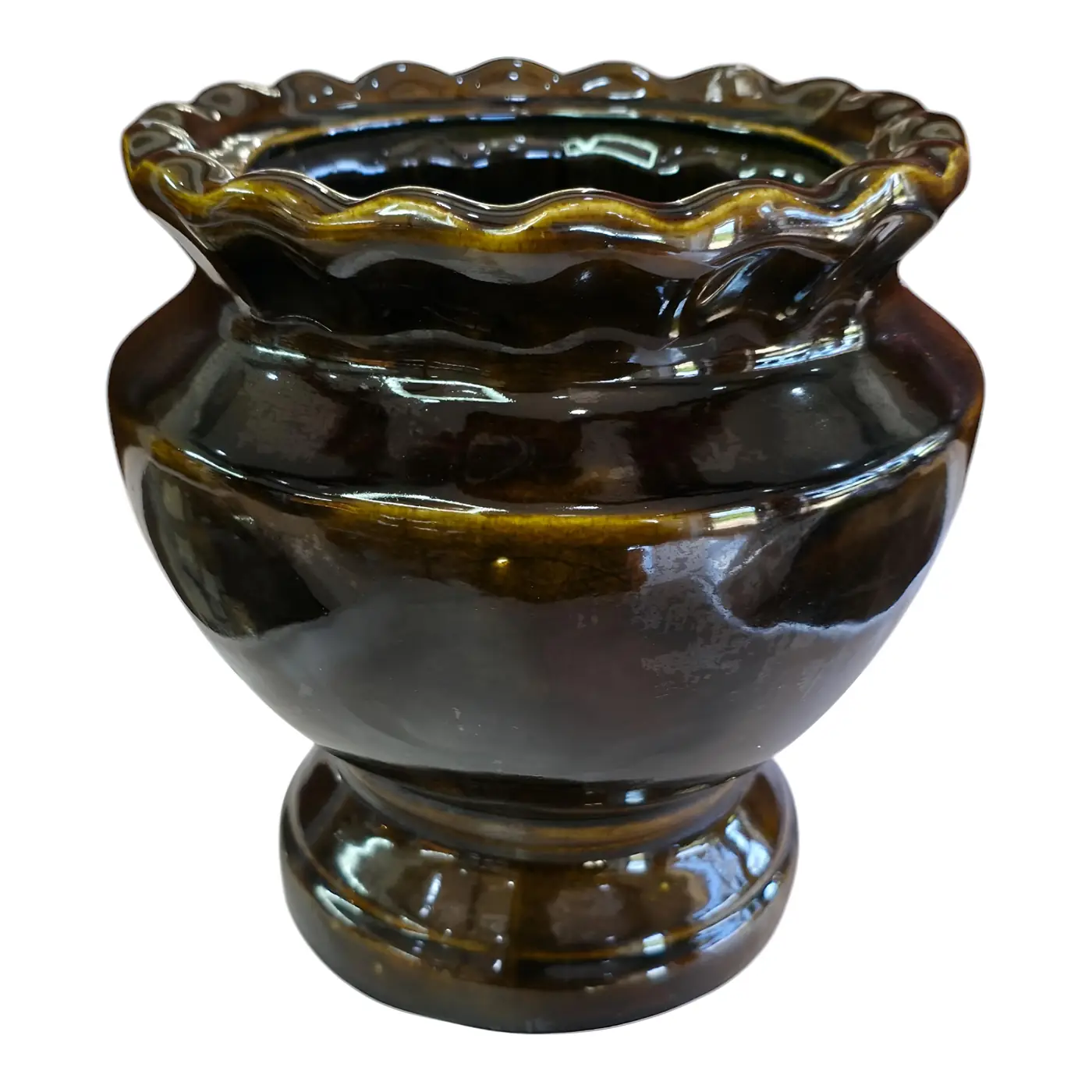 Ceramic Flower Pot - Ceramic Vase handmade by Ram Pottery Mauritius