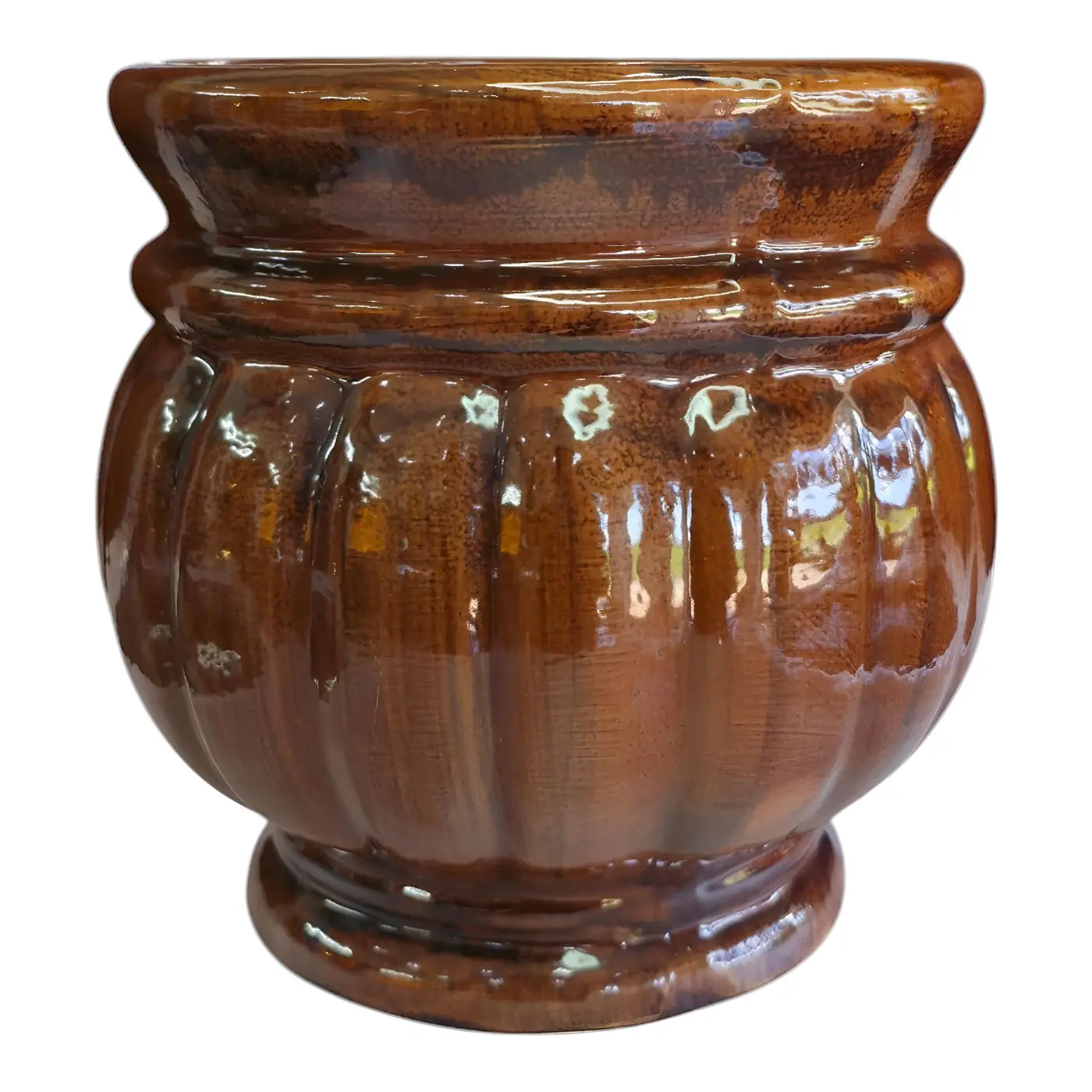 Ceramic Flower Pot - Ceramic Vase handmade by Ram Pottery Mauritius