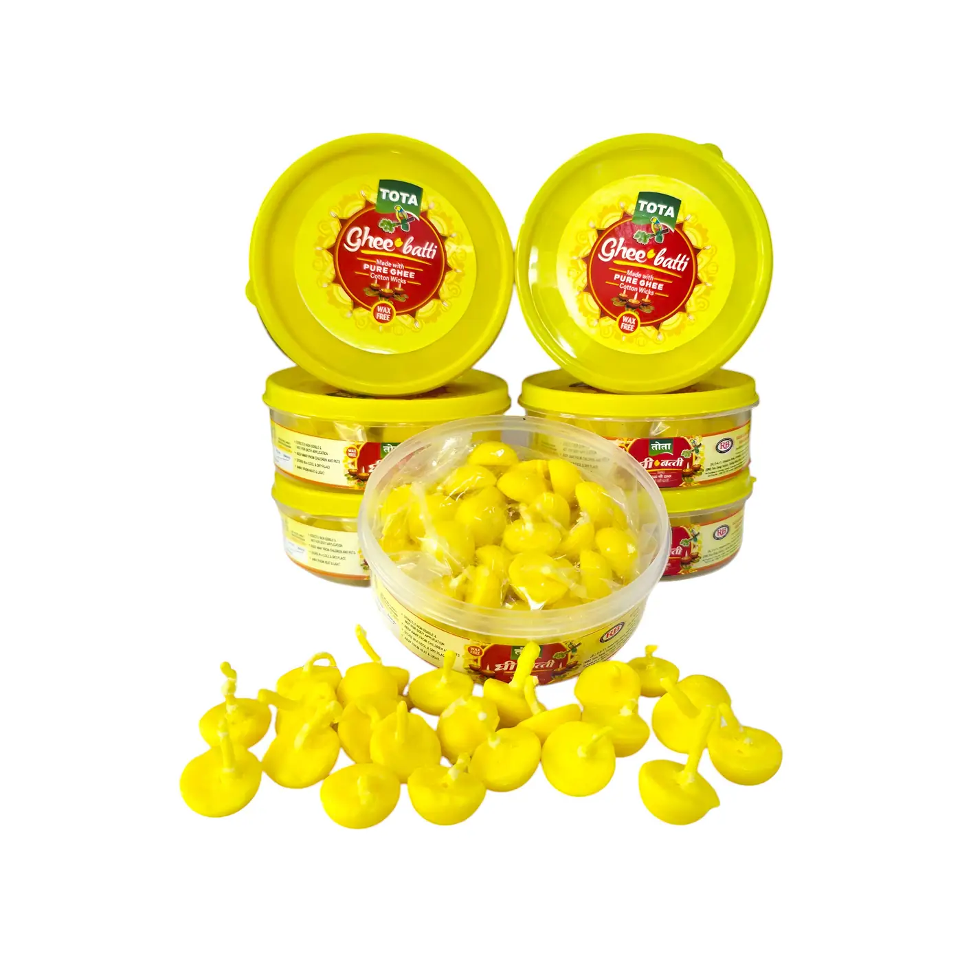 Ghee Batti 50pcs - Clay Pooja Products handmade by Ram Pottery Mauritius