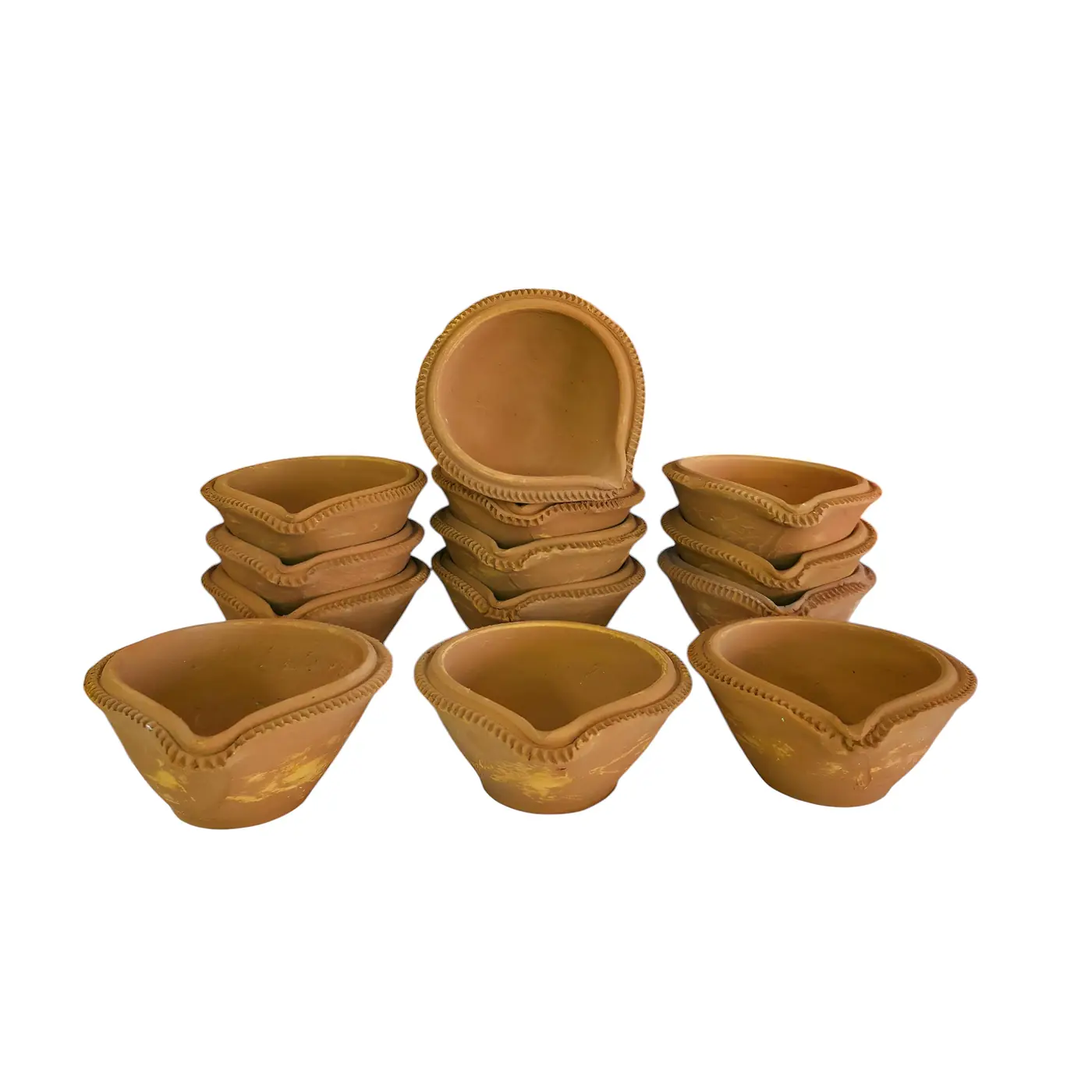 Clay Diya Local Medium Size Ref 108 - Earthen Clay Lamp handmade by Ram Pottery Mauritius