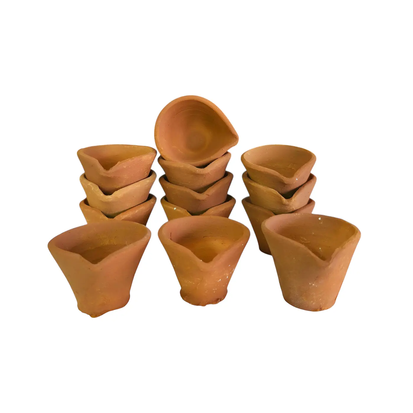 Clay Diya Local Ref 04 - Earthen Clay Lamp handmade by Ram Pottery Mauritius