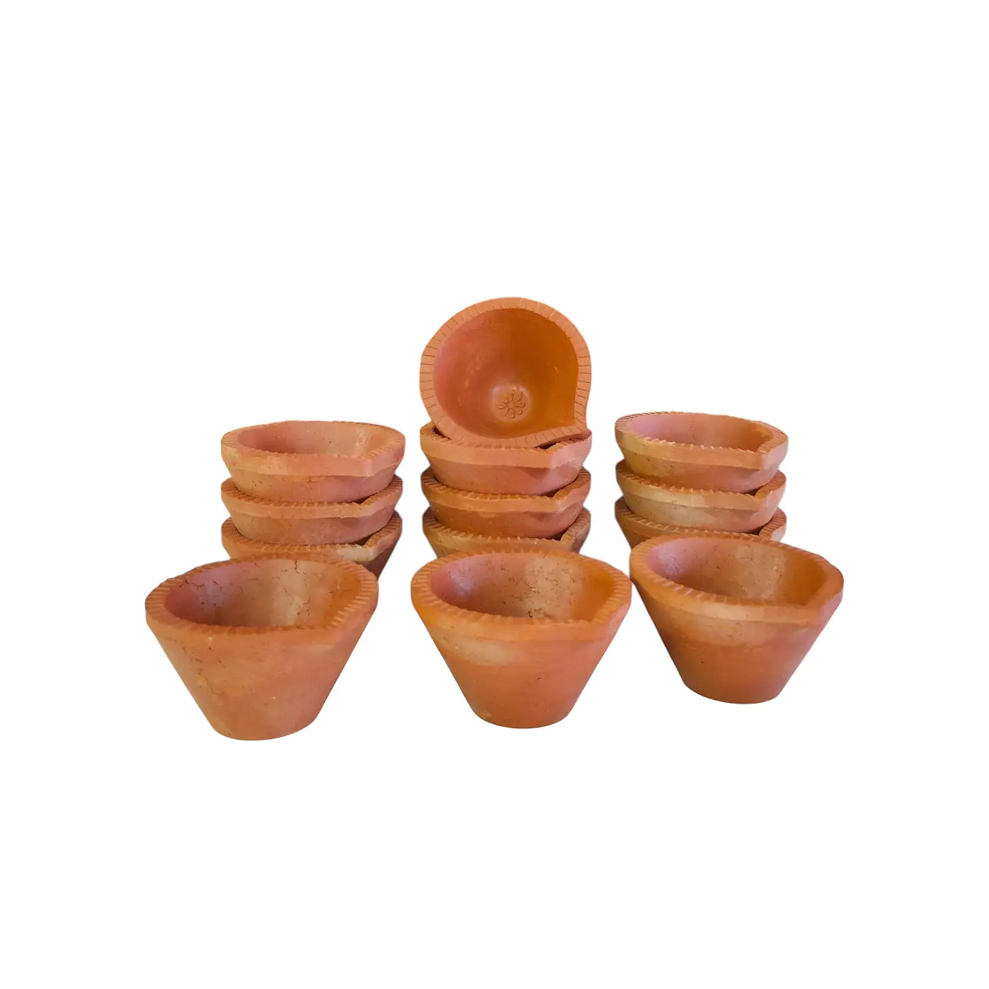 Clay Diya Ref 17 - Earthen Clay Lamp handmade by Ram Pottery Mauritius