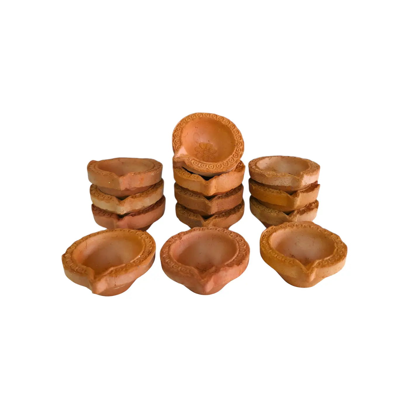 Clay Diya Small Size Ref 02 - Earthen Clay Lamp handmade by Ram Pottery Mauritius