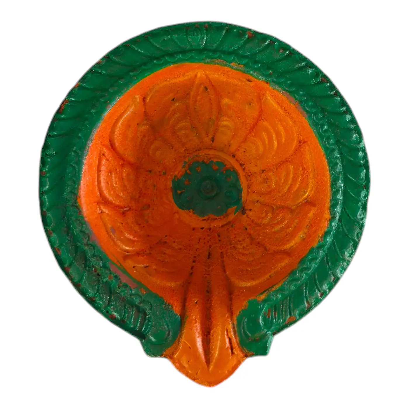 Painted Clay Diya - Painting & Wax Lamp handmade by Ram Pottery Mauritius