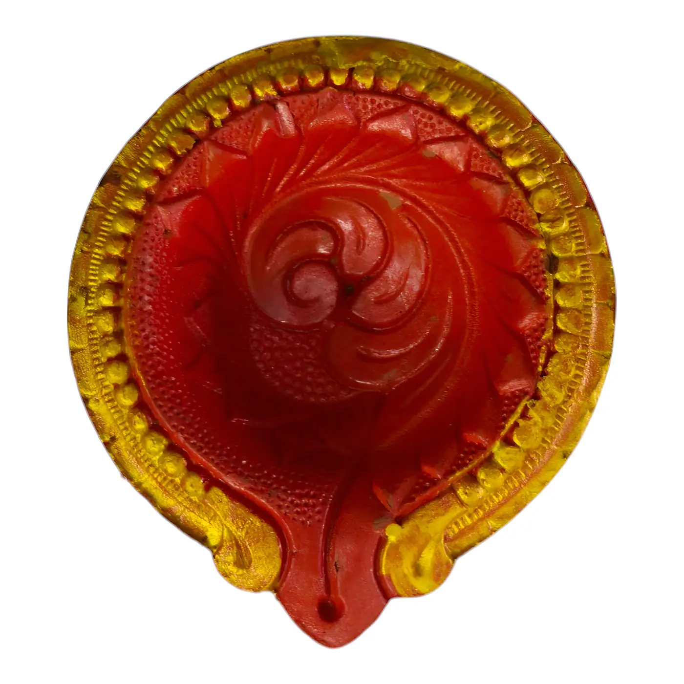 Painted Clay Diya - Painting & Wax Lamp handmade by Ram Pottery Mauritius