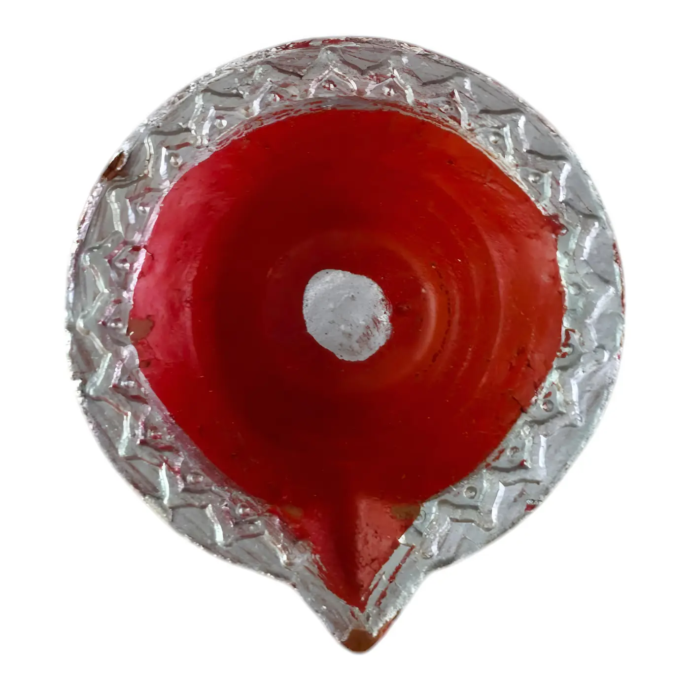 Painted Clay Diya - Painting & Wax Lamp handmade by Ram Pottery Mauritius