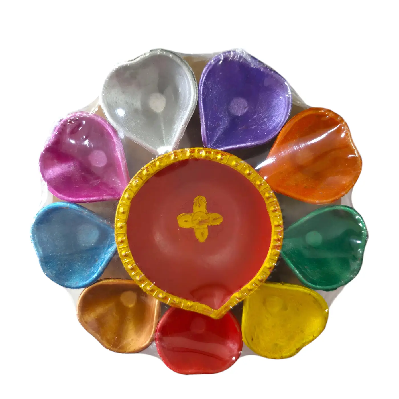 Painted Oil Lamp 9 1pcs 9