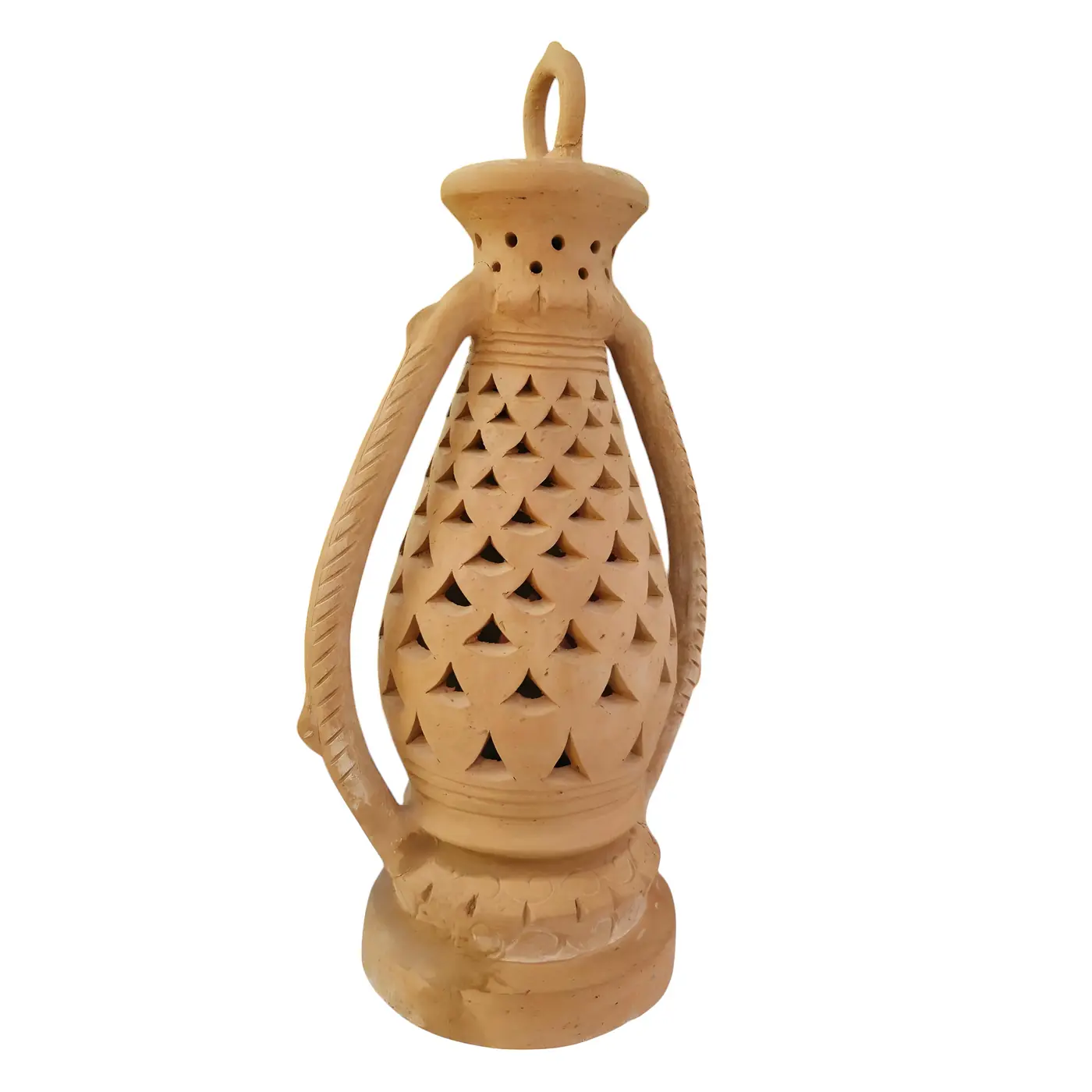 Terracota Clay Lantern - Terracotta Home Decor handmade by Ram Pottery Mauritius