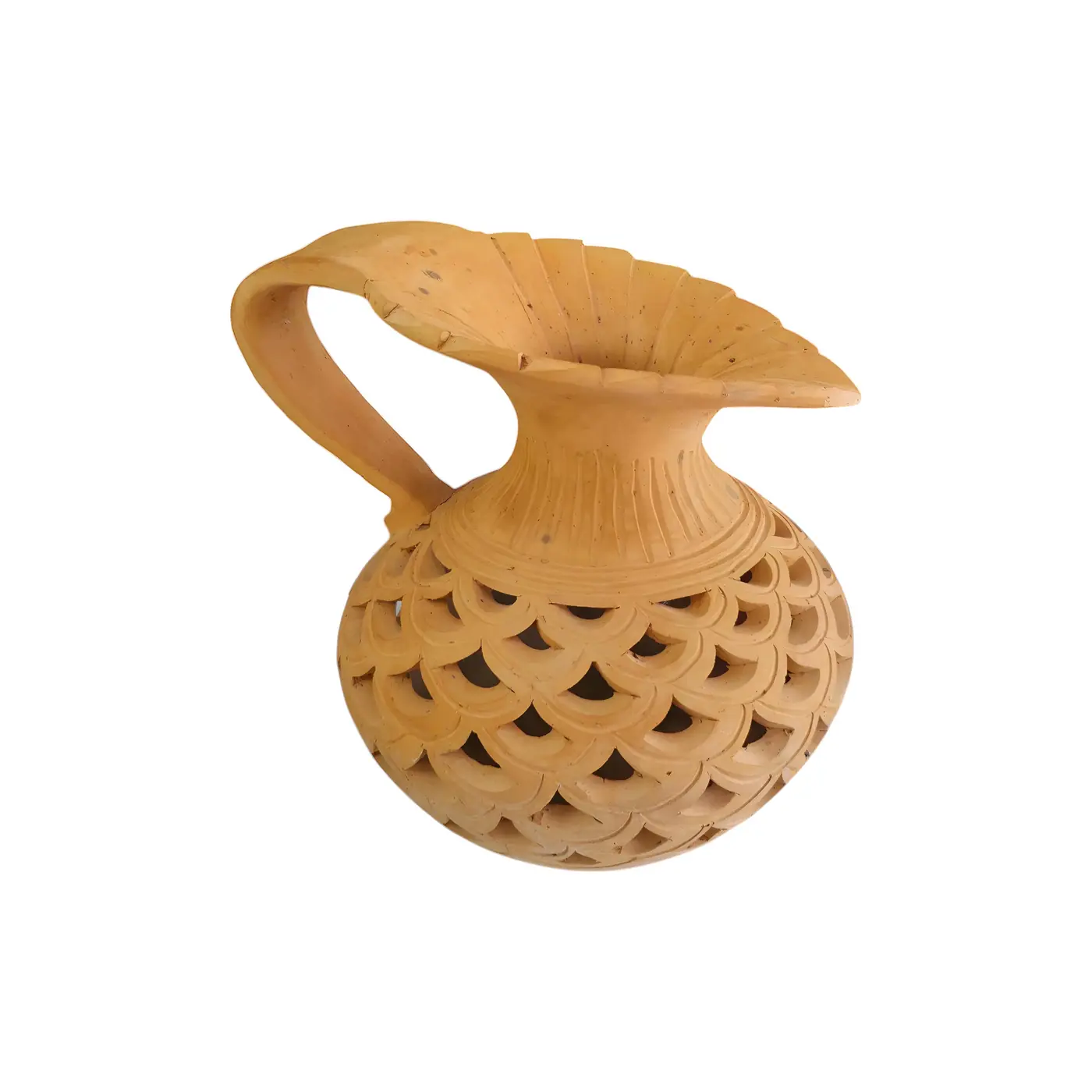 Terracotta Vase with Jug Design - Terracotta Home Decor handmade by Ram Pottery Mauritius