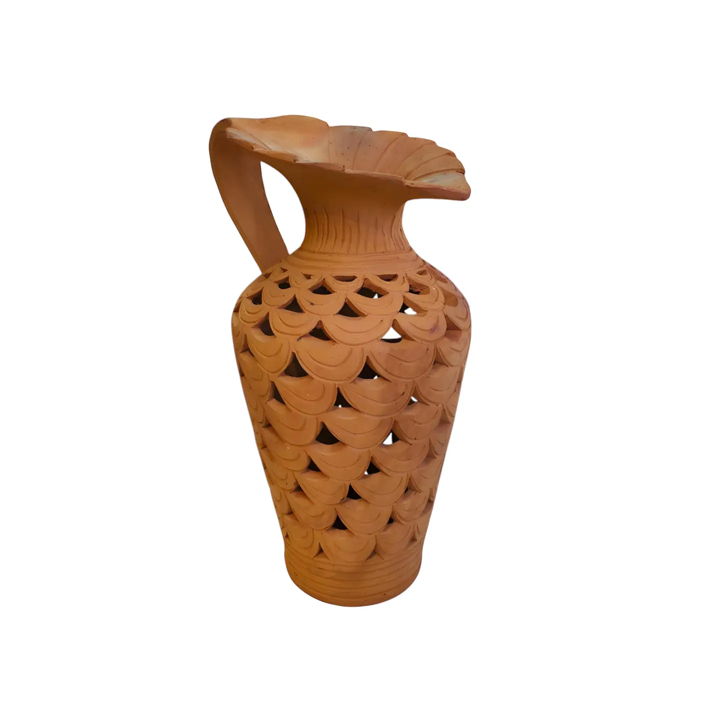 Terracotta Vase with Jug Design - Terracotta Home Decor handmade by Ram Pottery Mauritius